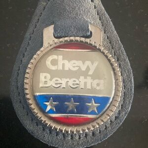 1987 Vintage Chevy Beretta Leather Key Ring